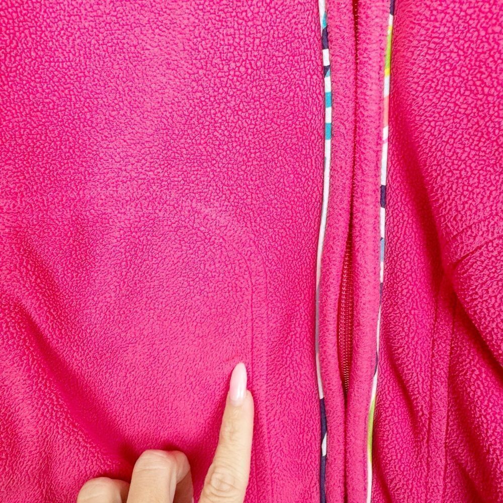 LILLY PULITZER | Penn Fleece Full Zip Jacket in Daquiri Pink Women’s Size Small - Picture 7 of 11